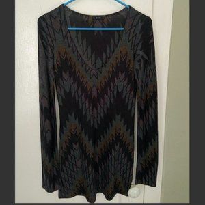 ENTI Long Sleeve Dress/Long Shirt Size Small